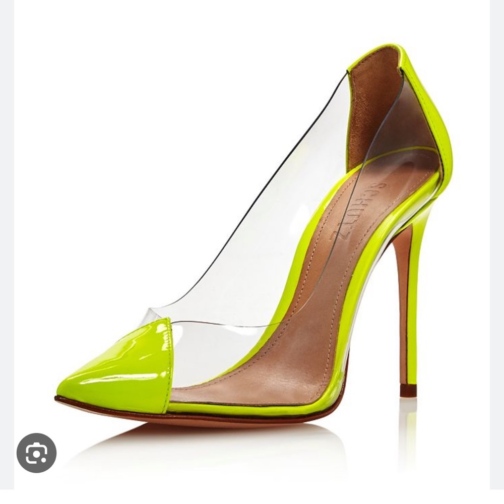 Neon clear pumps from Shutz size 36